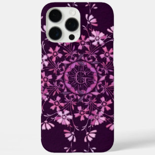 bloemig vintage element. monogram. iPhone hoesje