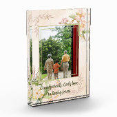 Bloemig Vintage Ontwerp met Quote Aangepaste Foto  (Links)