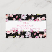 BLOEMIG VISITEKAARTJE, MAKE-UPARTIEST, NAGELSALON VISITEKAARTJE (Voorkant)