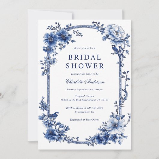  bloemig Vrijgezellenfeest Kaart (Voorkant)