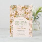  bloemig Vrijgezellenfeest Kaart (Staand voorkant)