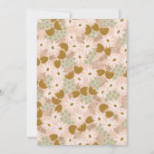  bloemig Vrijgezellenfeest Kaart (Achterkant)