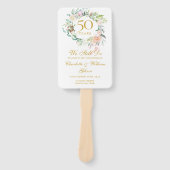 Bloemig 'We hernieuwen onze geloften'-jubileumprog Handwaaier (Voorkant)