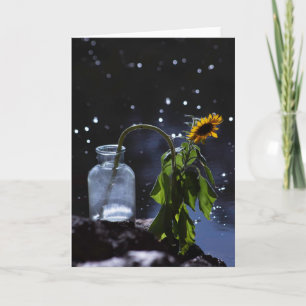 Bloemig wenskaart, blanco kaart