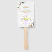 Bloemig Wij Hernieuwen Nog Steeds Huwelijksjubileu Handwaaier (Achterkant)