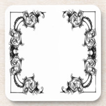 BLOEMIG ZWART-WIT DAMASK