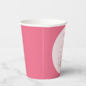 Bloemige 1e verjaardag aangepaste één feeënprinses papieren bekers (Rechts)