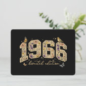 Bloemige 60e verjaardag Limited Edition 1966 Kaart (Staand voorkant)