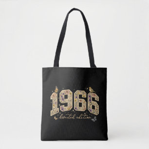 Bloemige 60e verjaardag Limited Edition 1966 Tote Bag