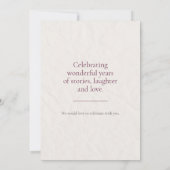 Bloemige 90e verjaardag - Elegante viering Kaart (Achterkant)