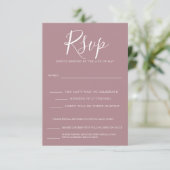 bloemige aanbidding RSVP kaartje (Staand voorkant)