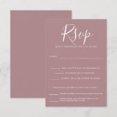 bloemige aanbidding RSVP kaartje (Voorkant / Achterkant)