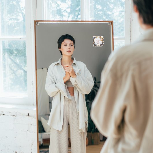 Bloemige aanpasbare bibe-vers op maat gesneden vin sticker