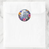 Bloemige Aanpasbare Sticker Feest/Huwelijken (Tas)