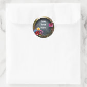 Bloemige Aanpasbare Sticker Feest/Huwelijken (Tas)