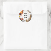 Bloemige Aanpasbare Sticker Feesten/Huwelijken (Tas)