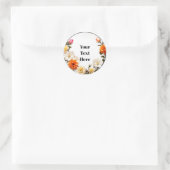 Bloemige Aanpasbare Sticker Feesten/Huwelijken (Tas)