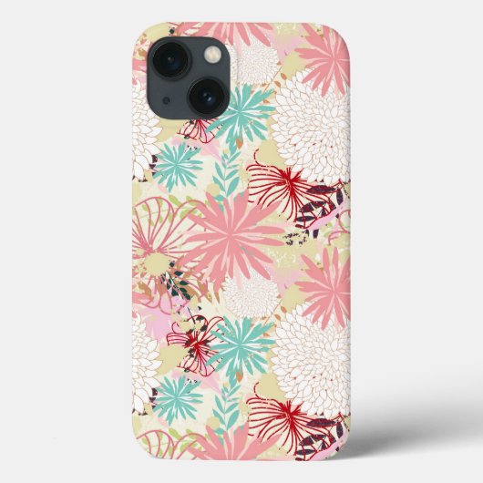 Bloemige achtergrond 4 Case-Mate iPhone case (Achterkant)