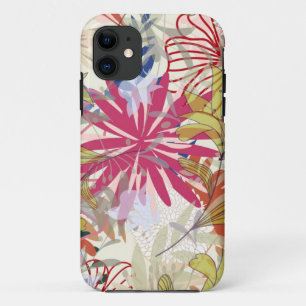 Bloemige achtergrond 6 iPhone 11 hoesje