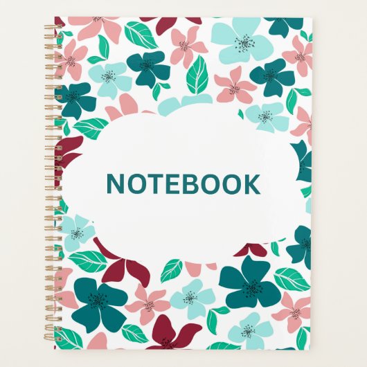Bloemige Achtergrond | Levendig Artistiek Ontwerp Planner (Voorkant)
