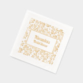 Bloemige achtergrond voor elke gelegenheid - Bruid Folie Servetten (Links)