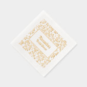 Bloemige achtergrond voor elke gelegenheid - Bruid Folie Servetten (Rechts)