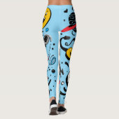 Bloemige All-Over Print Leggings (Achterkant)