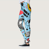 Bloemige All-Over Print Leggings (Links)