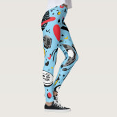 Bloemige All-Over Print Leggings (Rechts)