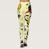 Bloemige All-Over Print Leggings (Achterkant)