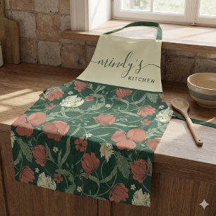 Bloemige All-Over Print Schort