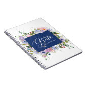 Bloemige Amazing grace notitieboek (Rechterzijde)