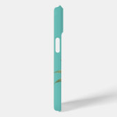 Bloemige Ananas Mint Groen Case-Mate iPhone Case (Achterkant / Rechts)