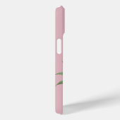 Bloemige Ananas Roze Case-Mate iPhone Case (Achterkant / Rechts)