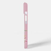 Bloemige Ananas Roze Case-Mate iPhone Case (Achterkant / Links)