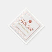 Bloemige appelpluk cocktail servetten – Personalis (Hoek)