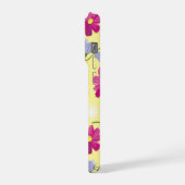 Bloemige Apple iPhone Hoes Hoesje (Linkerkant)