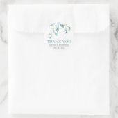 Bloemige Aquarel Blauwe Orchidee Favor Stickers (Tas)
