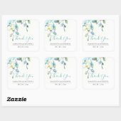 Bloemige Aquarel Blauwe Orchidee Favoriet Stickers (Vel)