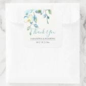 Bloemige Aquarel Blauwe Orchidee Favoriet Stickers (Tas)