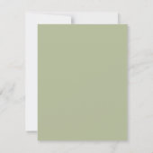 Bloemige aquarel elegant  kaart (Achterkant)