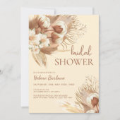 Bloemige Aquarel Herfst Boho Bruidsdouche Kaart (Voorkant)
