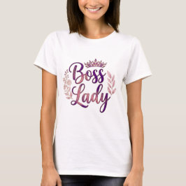 Bloemige Baas Dame T-shirt
