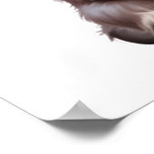 Bloemige Baby Highland Koe Kinderkamer Print (Hoek)