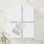 Bloemige Baby Shower  Cadeaulabel (Met Touw)