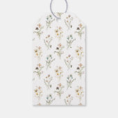 Bloemige Baby Shower  Cadeaulabel (Achterkant)
