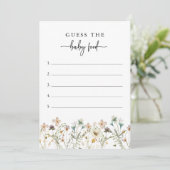 Bloemige Baby Shower Spel Kaart (Staand voorkant)