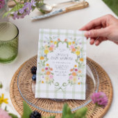 Bloemige Baby Shower Uitnodiging