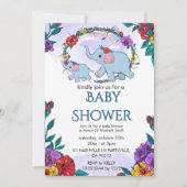 Bloemige Baby Shower Uitnodiging 2026 (Voorkant)