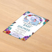 Bloemige babyshower uitnodiging 2026 (Laagn)